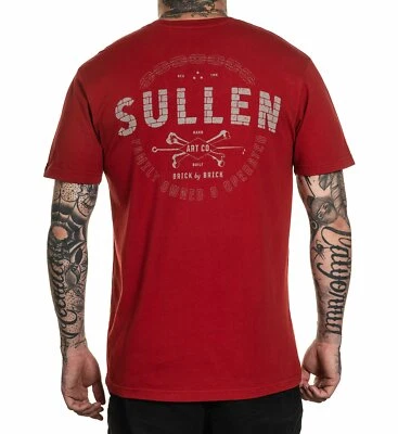 Sullen Art Collective Brick by Brick Urban Tattoos Crossbones T Shirt SCM2906