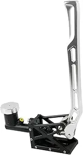 Parking Brake Universal Car Racing Drift Vertical Type Racing Drift Oil Hydraulic Handbrake Hydro Hand Brake E-Brake Silver Car Handbrake Lever