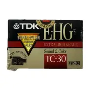TDK E-HG TC-30 VHS-C tape blank sealed camcorder super avilyn