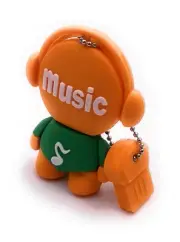 Music Man Figure Orange Funny USB Stick Div HD