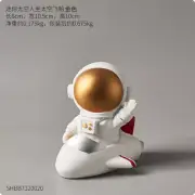 Creative Children's Room Spaceman Moon Sculpture Astronaut Resin Statues E