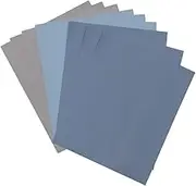Dry Wet Sandpaper Pack 9pc Set Fine Grit Sandpaper for Wood Metal Automotive and Furniture Finishing (3000grit*3 5000grit*3
