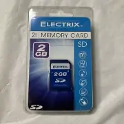 NEW Electric 2 GB SD Memory Card Rohns Compliant Cameras, Games, Etc - G