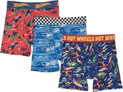 Boys BABP2102 3-Pack Hot Wheels Athletic Boxer Brief Underwear Underwear - Multi