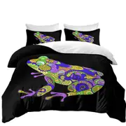 Artistic Frog Quilt Cover