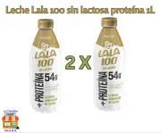 2 X Leche Lala 100 sin lactosa proteína 1 LITRO cada una