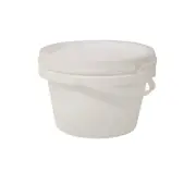50 x 5 Litre Plastic Bucket Pails Tamper Proof Tab 5L 5kg Container Buckets Tub