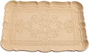 TOPPERFUN Vintage Wooden Tray Jewelry Plate for Stylish Home Decor Nordic Aesthetic Food Serving Platter for Organizing Accessories and Decorative Display