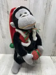 KUDDLE ME TOYS 1999 Vintage Plush Christmas Monkey