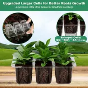 Seed Starter Tray with Grow Light 6 Packs Large Cells Seedling Starter Trays wit
