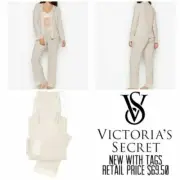 NEW Victoria Secret 2PC Sleepover Supersoft Modal Shirt Pants Pajama PJs Set L
