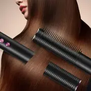 AutoYet2 Hair Straightener Brush 2-in-1 Straightener and Curler, Anti-Scald Heat