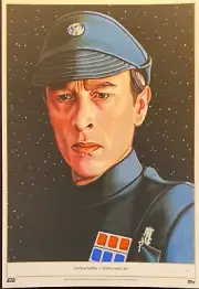 Topps Living Set Star Wars Fine Art 10x14 Poster - Captain Needa - GOLD FOIL 1/1
