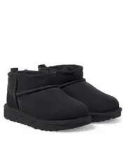 [UGG Kids] UGG Kids Classic Ultra Mini suede boots UK 11 black