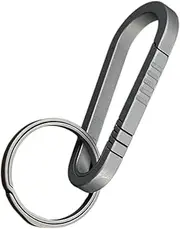 [SAFIGLE] Titanium Key Holder Clip Detachable Key Ring for Belt Outdoor Keychain for Travel Hiking and Camping Stylish and Durable Design for Men and Women