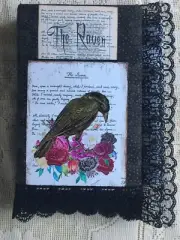 The Raven Hardback Padded Junk Journal Handmade By Louise McGuire