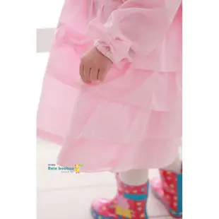 二手少用出清 Rainbooboo雨滴寶寶 粉紅洋裝式兒童雨衣 無毒輕量 售粉色M