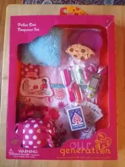 Our Generation Polka Dot Sleepover Slumber Party Set for 18" Doll NEW