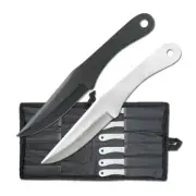 Perfect Point Silver & Black Throwing Knife Set 12pcs (K-PAK-712-12) ($)