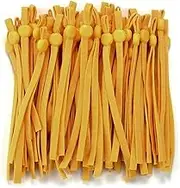Small Elastic Rope 50/100Pcs Flat Mask Elastic Band Rubber Rope Ear Hanging Rope Adjustable DIY Soft Multicolor Elastic Sewing Craft Accessories Elastic Rope for Fitness (Color : Yellow, Size : 100p