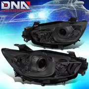 FOR 2013-2016 MAZDA CX5 PAIR OE STYLE PROJECTOR HEADLIGHT LAMPS SET SMOKED/CLEAR (for: Mazda)
