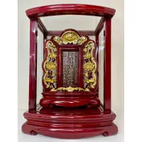 在飛比找蝦皮購物優惠-蓮花造型雕刻祖龕 一尺祖先牌位雕刻 陽刻凸字祖先龕面板 雷射