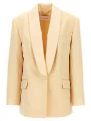 [Zimmermann] Zimmermann-Illustration Shawl Tux Jacket Blazer, Suits Beige-Donna 0 Beige