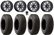 MSA ThunderLips 14" Wheels Machined 28" BFG KM3 Tires Pioneer 1000 / Talon