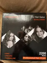 TREZORO PROFESSIONAL 2200W IONIC SALON HAIR DRYER BLOW DRYER LIGHTWEIGHT NEW