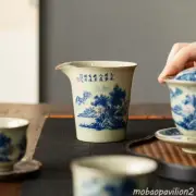 Landscape Ceramic Opening Pottery Cup Chinese Kung Fu Tea Zen Tea Sea Teacup