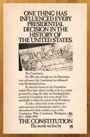 1988 Ad Council US Constitution Print Ad/Poster Patriotic We The People Pop Art