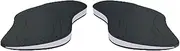 [ZSCAL] Pronation Insoles, O/X Type Leg Over-Supination Support Corrective Supination Insoles, Relieve Legs Foot Alignment Flat Feet Metatarsalgia Bow Legs Posture Improve, For Men And Women(Black (one pair),