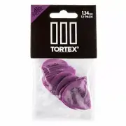 Dunlop 462P1.14 Tortex TIII Guitar Picks, 1.14mm, Purple, 12-Pack