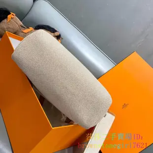 Hermes 愛馬仕 Herbag 銀扣 Viking 帆布拼 Hunter牛皮 書包 雙肩包 男女同款