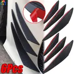 6PCS CAR FRONT BUMPER DIFFUSER SPLITTER FINS BODY SPOILER CA