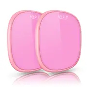 SOGA 2X 180kg Digital Fitness Weight Bathroom Gym Body LCD Electronic Scales Pink