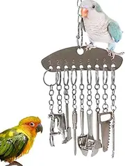 Small Bells for Bird Toy, Parrot Toy, Accessories for Parakeet Cages, Bird Swing Cage, Parrot Toy, Chew Bells, Bird Toy