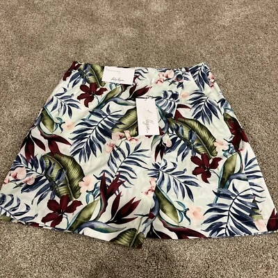 NWT Lady Hagen Women's 16” Palm Overlap Golf Skort Palm Mint Size 6