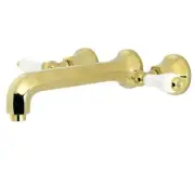 Kingston Brass KS402.PL Metropolitan Wall Mounted Roman Tub - Brass