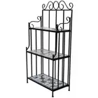 Plant Stand Plant Display Black White Mosaic Pattern 2BB