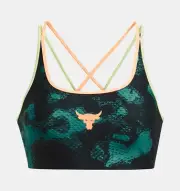 Under Armour Project Rock Crossback Sports Bra Women Size 2X Medium Support NWT