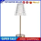 Wireless LED Desk Lamp Acrylic Touch Lamp for Bedroom Living Room Decor (Gold)