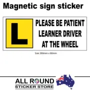 MAGNETIC LEARNER DRIVER STICKER SIGN