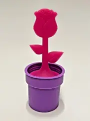 Silicone Tea Infuser Red Rose Purple Flower Plant Strainer Herbal Teapot Gift