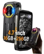Armor Mini 20 Pro 5G Rugged Cell Phone 4.7” HD+, MTK Dimensity 6300, 16GB