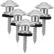 DRESSOOS 5pcs Guitar Strap Locks Metal End Pin Lock Pin Buckle for Classical Electric Guitar Bass