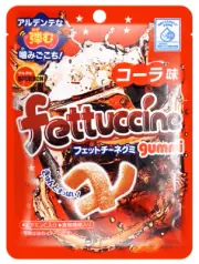 BOURBON Fettuccine Sour-Sanded Gummi Strips Candy Cola Flavor 50g Made in Japan