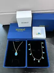 opal necklace and ring set