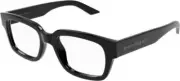 NEW Alexander McQueen AM0454O Eyeglasses 001 BLACK 100% AUTHENTIC