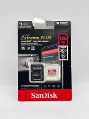 SanDisk Extreme 128GB UHS-I U3 200mbs Speed MicroSDXC Card SD Adapter